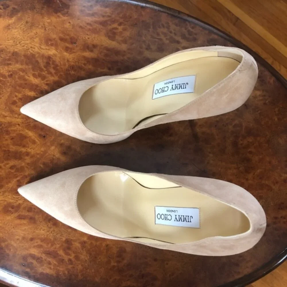 Jimmy Choo Anouk Suede Pumps 39.5 - Picture 3 of 6
